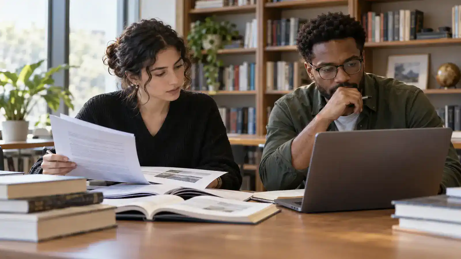 Professionnels travaillant sur définir les assertions à vérifier, retrouver les sources, tester des cas limites, croiser les relecteurs et documenter les corrections dans un environnement lumineux et accessible