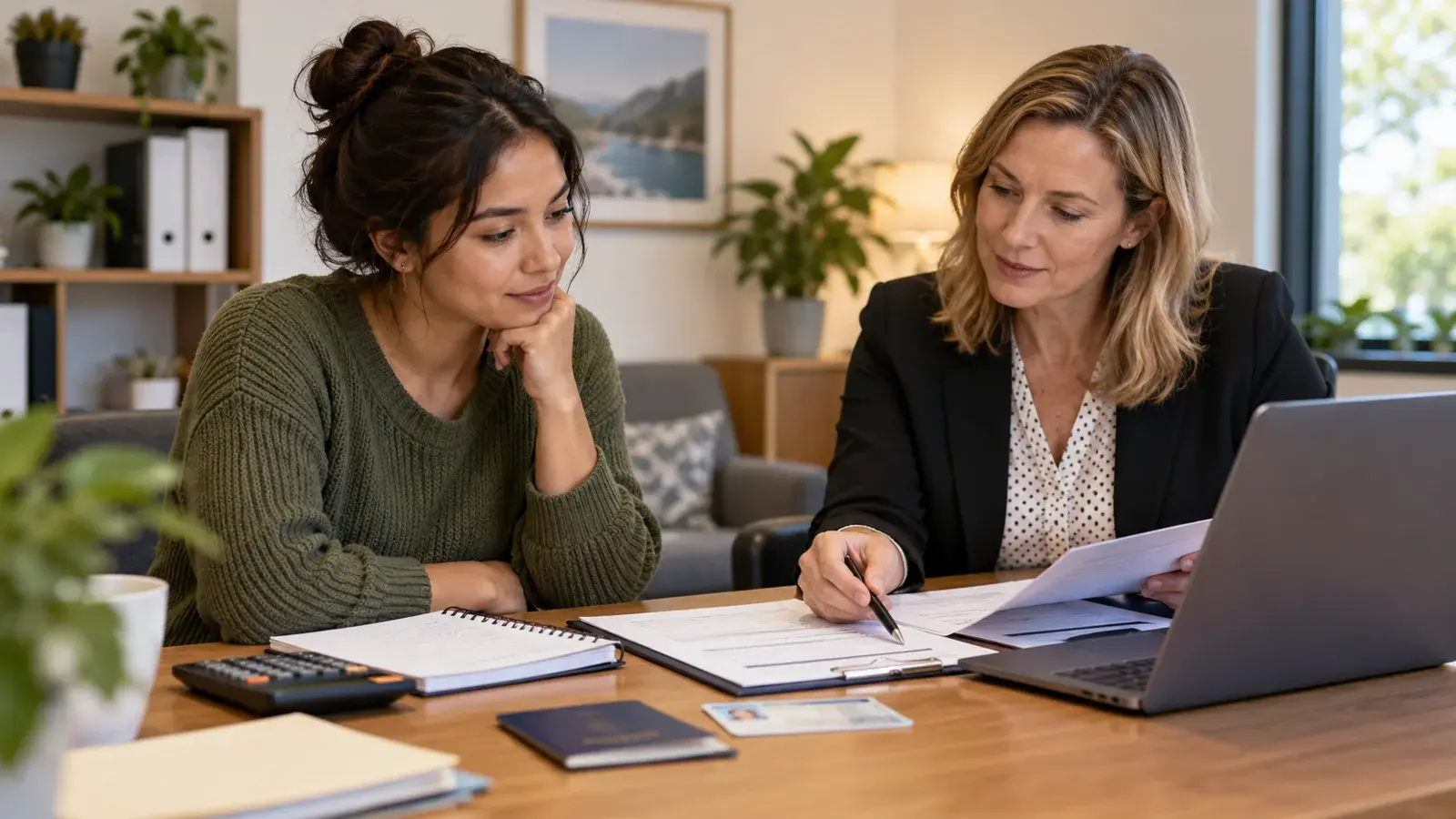 Professionnels travaillant sur vérifier l’éligibilité, le plafond, le reste à charge, les cofinancements, les délais, le consentement et les documents avant engagement dans un environnement lumineux et accessible